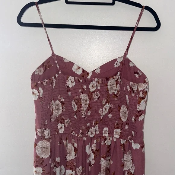 Floral Print Sleeveless Sweetheart Neck Bra Cup Jumpsuit - Picture 5 of 5